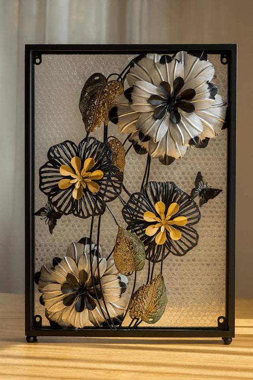 3D Metal Floral Wall Art