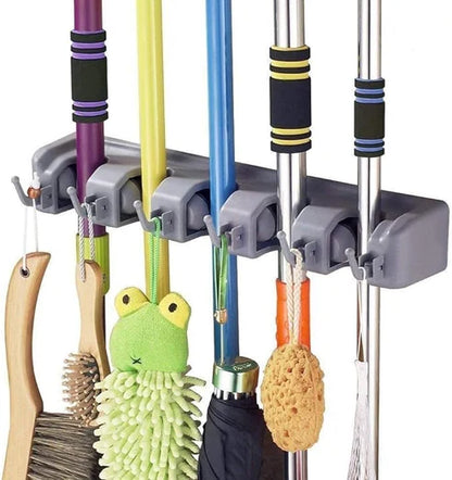 Brooms & Toiletries Wall Organizer