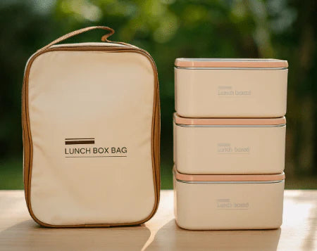 Lunch Box Set with Insulated Carry Bag